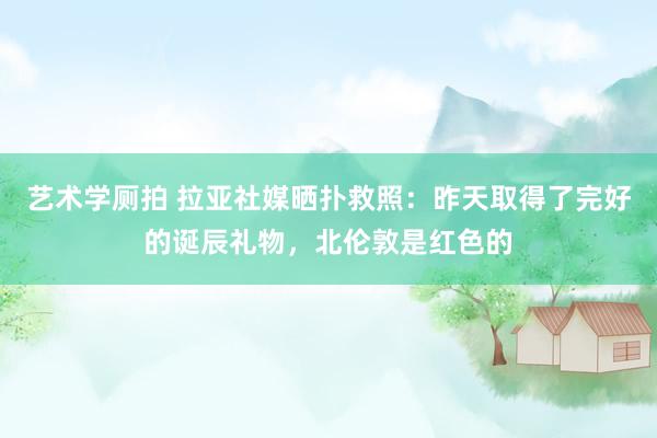 艺术学厕拍 拉亚社媒晒扑救照：昨天取得了完好的诞辰礼物，北伦敦是红色的