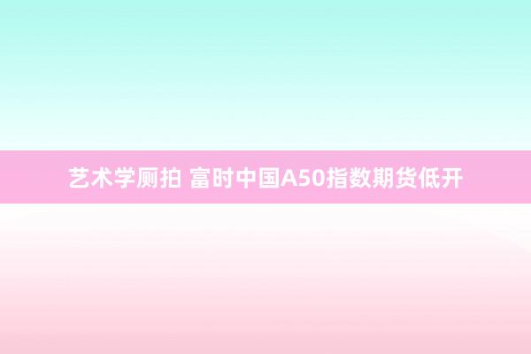 艺术学厕拍 富时中国A50指数期货低开