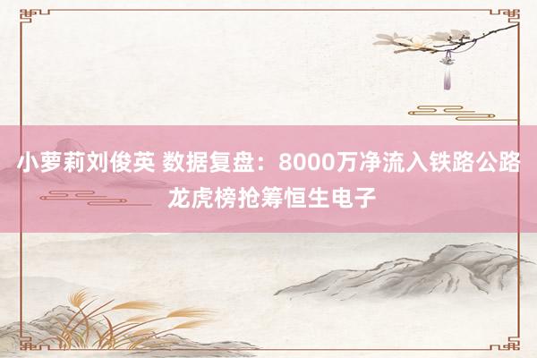 小萝莉刘俊英 数据复盘：8000万净流入铁路公路 龙虎榜抢筹恒生电子