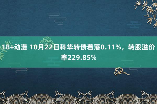 18+动漫 10月22日科华转债着落0.11%，转股溢价率229.85%