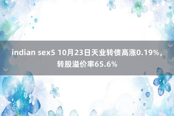 indian sex5 10月23日天业转债高涨0.19%，转股溢价率65.6%