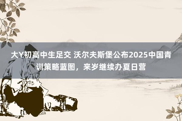 大Y初高中生足交 沃尔夫斯堡公布2025中国青训策略蓝图，来岁继续办夏日营