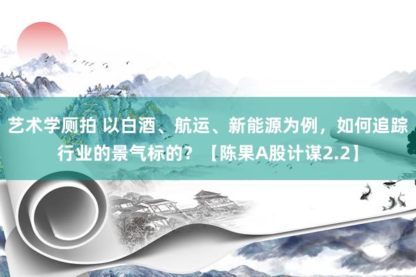 艺术学厕拍 以白酒、航运、新能源为例，如何追踪行业的景气标的？【陈果A股计谋2.2】