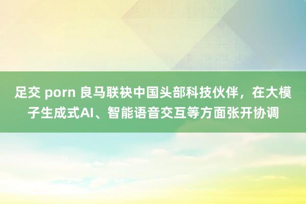 足交 porn 良马联袂中国头部科技伙伴，在大模子生成式AI、智能语音交互等方面张开协调